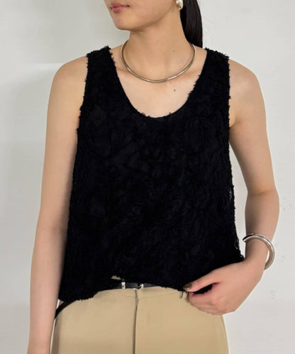 【Loungedress】 羽毛感設計 吊帶長款上衣