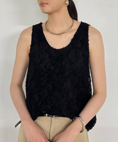 【Loungedress】 羽毛感設計 吊帶長款上衣