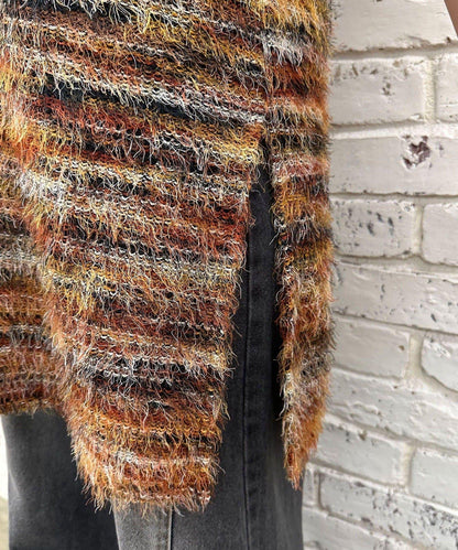 【前後2WAY】混紡絨毛針織馬甲