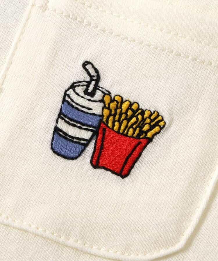 垃圾食品刺繡T恤