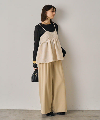 【Loungedress】豹紋提花吊帶背心