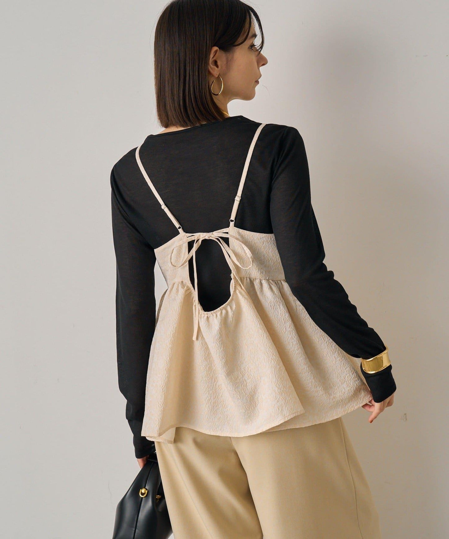 【Loungedress】豹紋提花吊帶背心