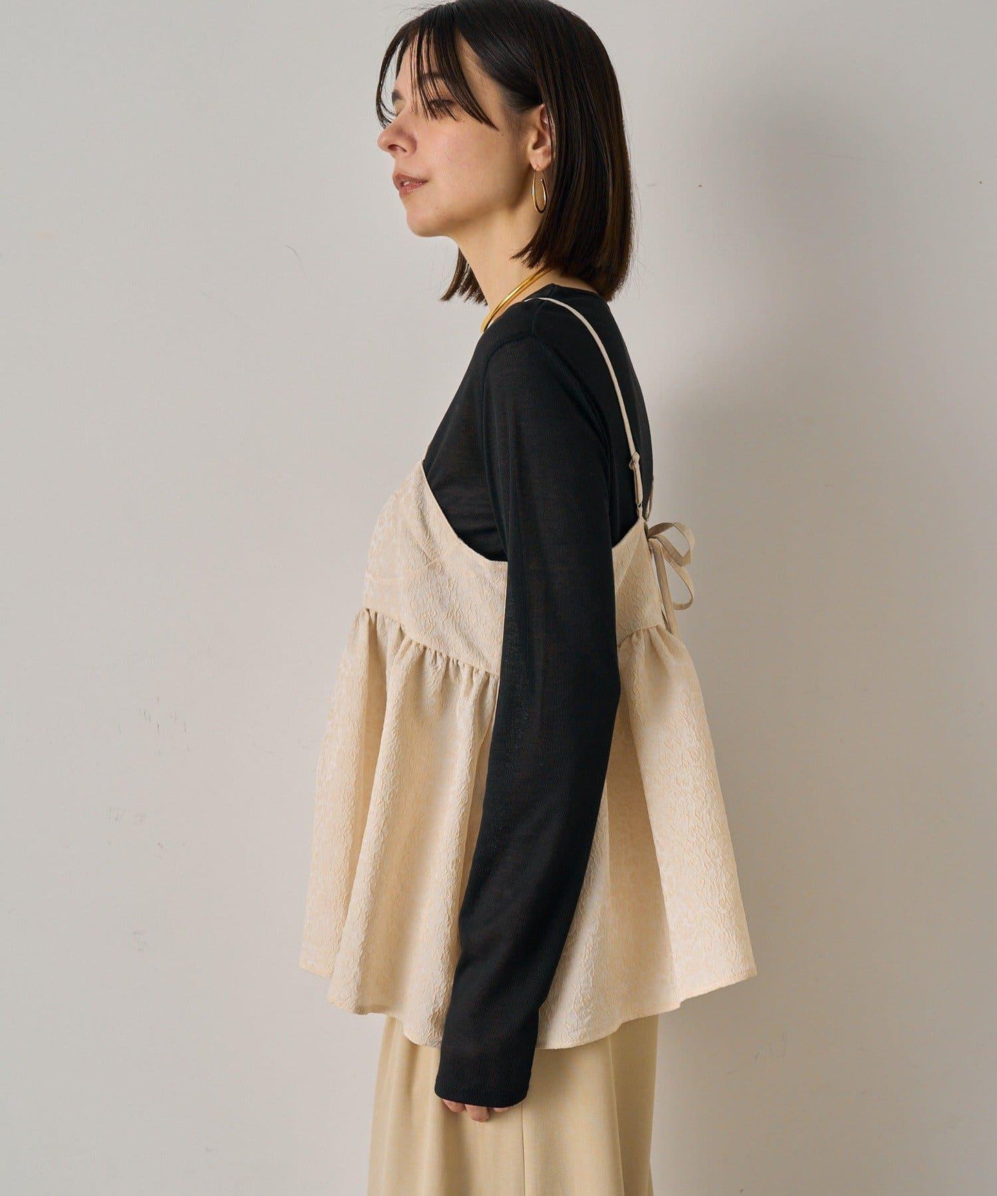 【Loungedress】豹紋提花吊帶背心