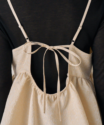 【Loungedress】豹紋提花吊帶背心