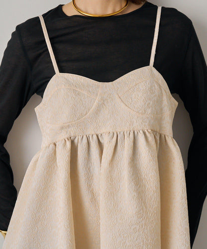 【Loungedress】豹紋提花吊帶背心