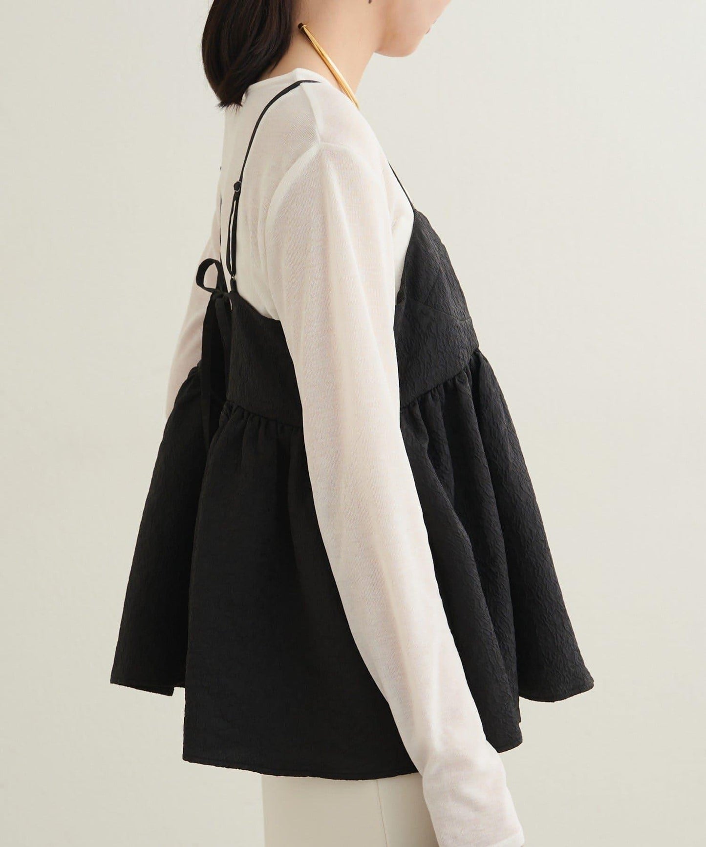 【Loungedress】豹紋提花吊帶背心