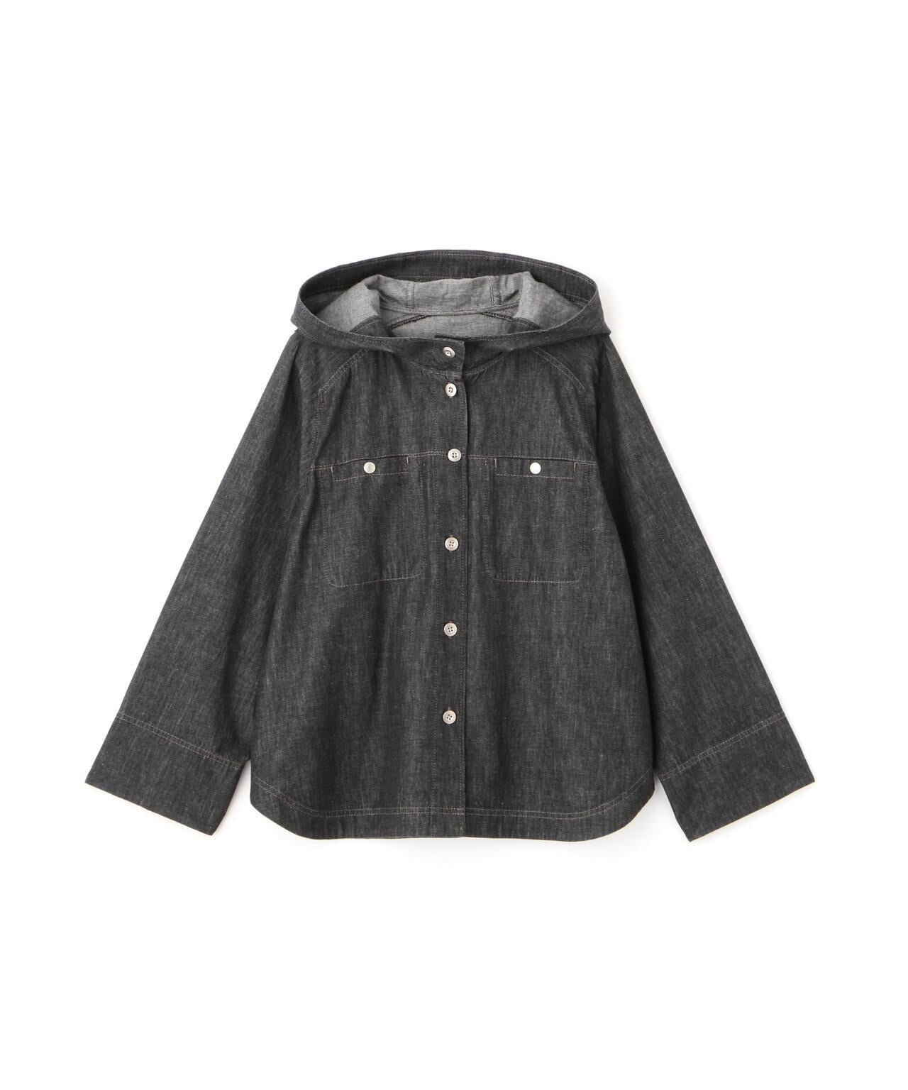 【限定】輕薄牛仔帽衫