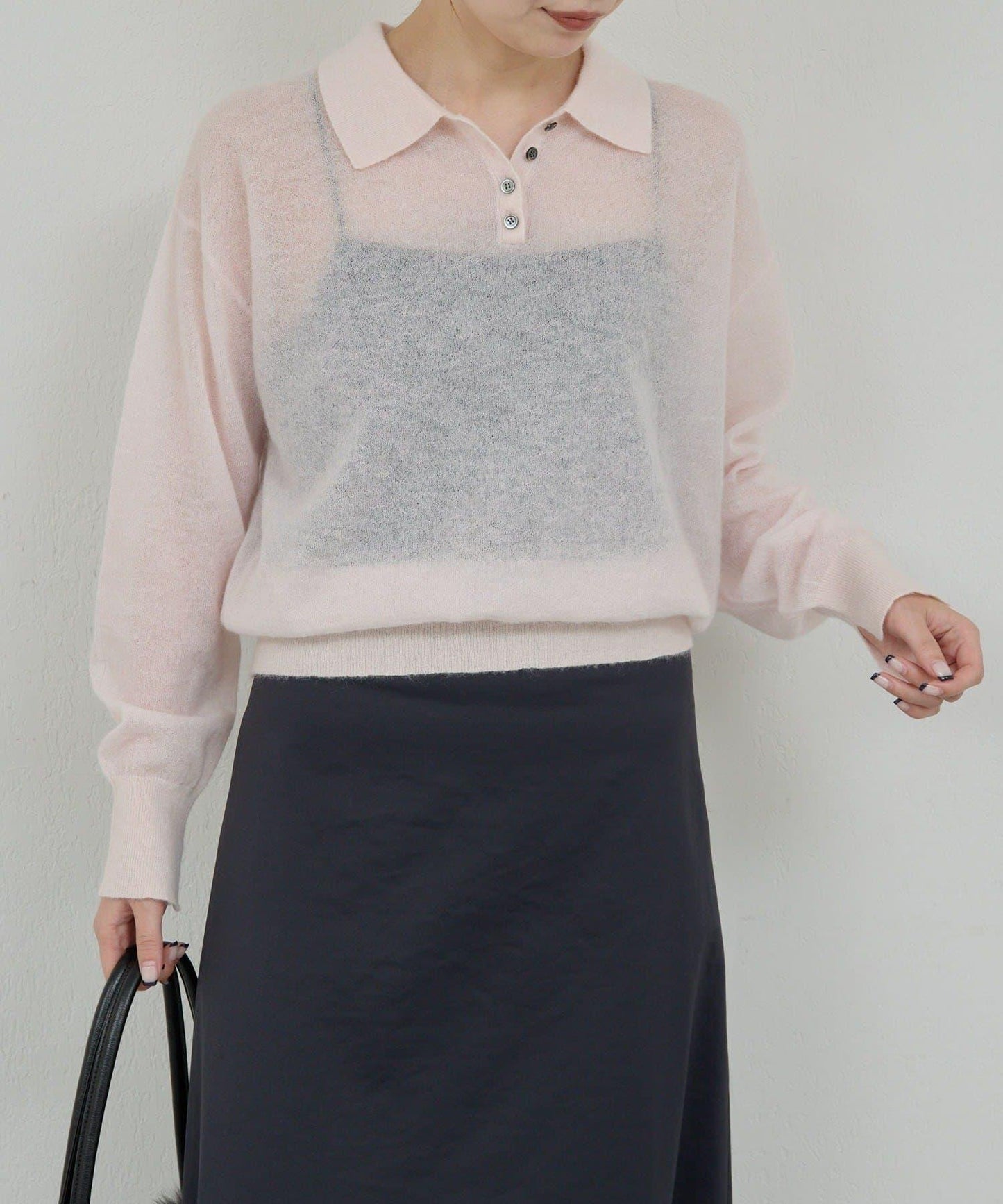 透明莫西米亞毛針織衫