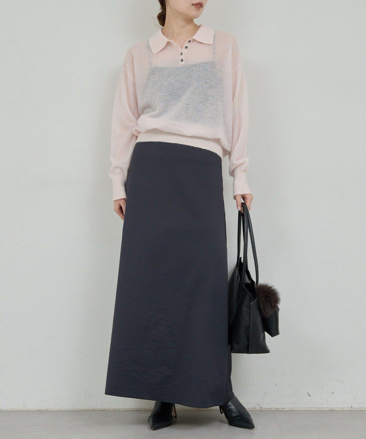 透明莫西米亞毛針織衫