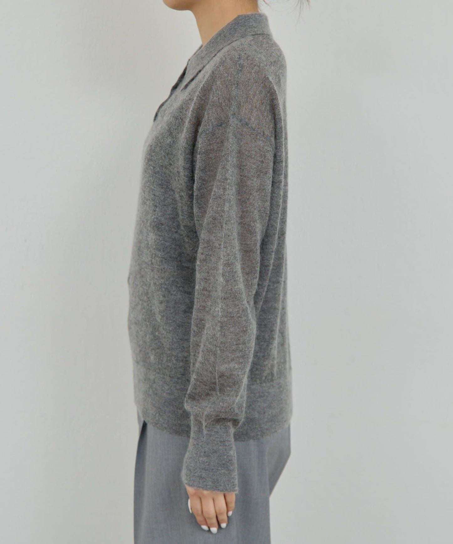 透明莫西米亞毛針織衫