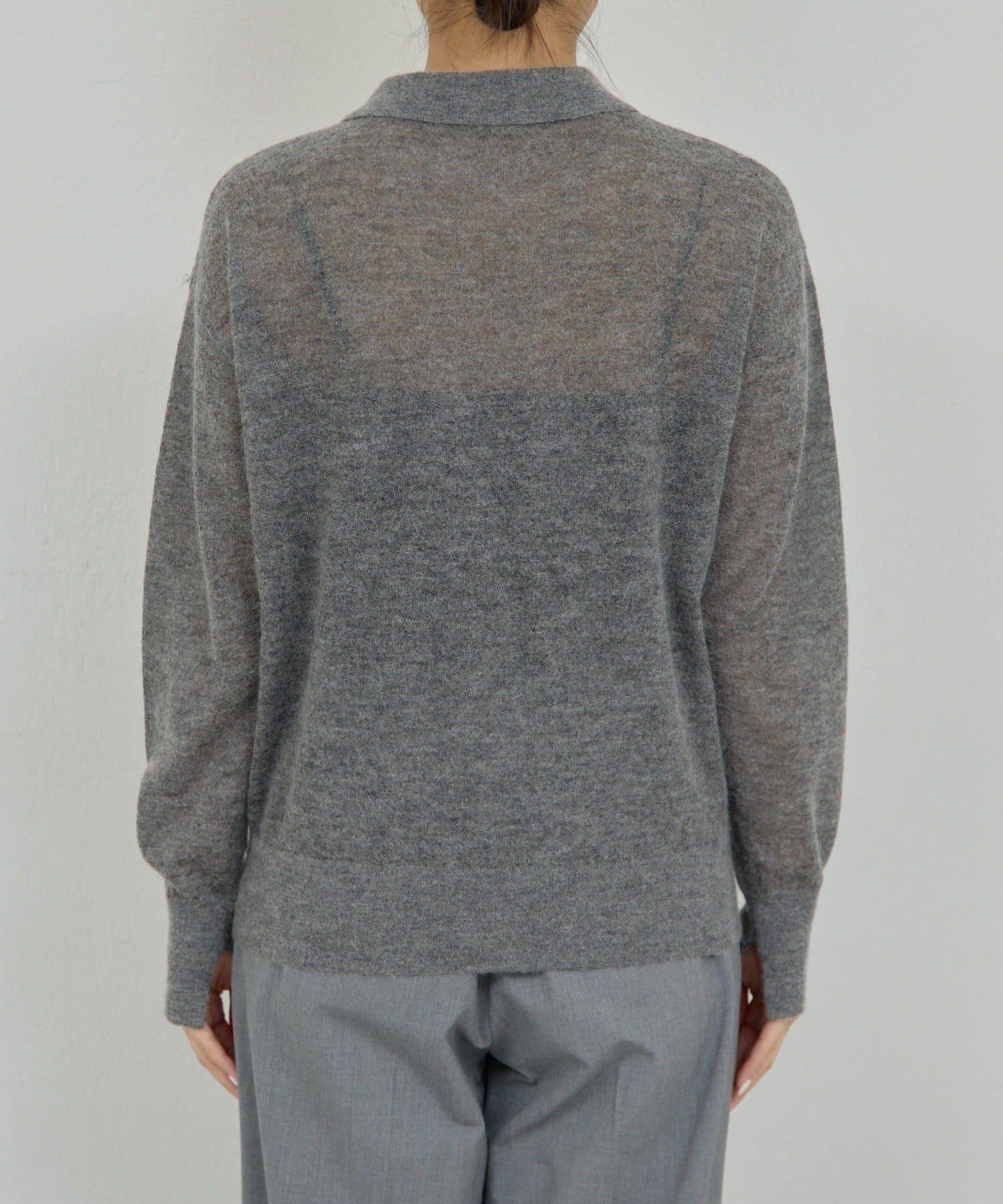 透明莫西米亞毛針織衫