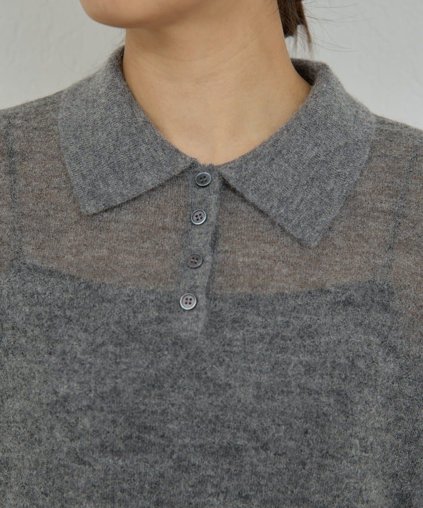 透明莫西米亞毛針織衫