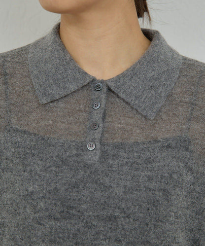 透明莫西米亞毛針織衫