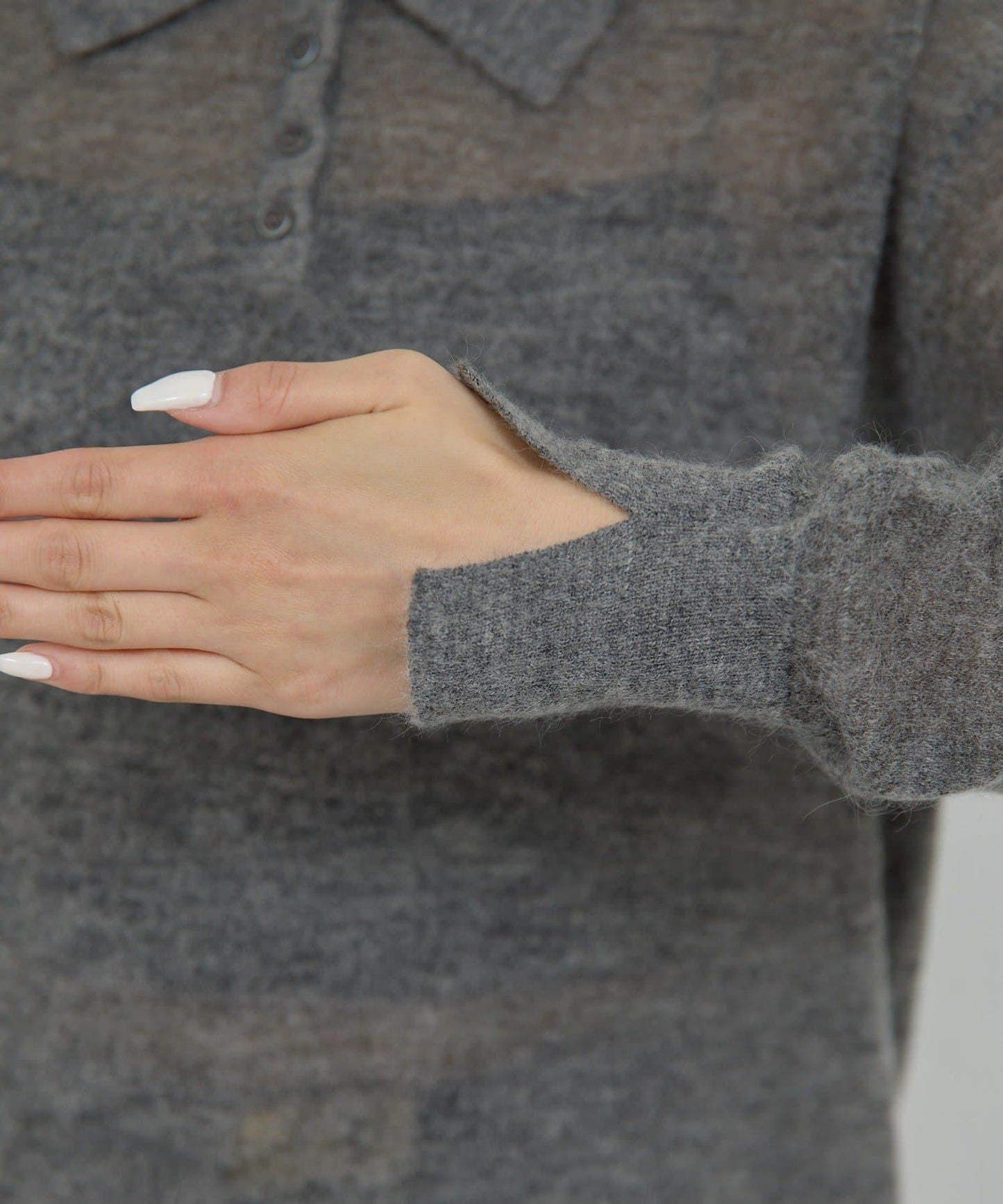 透明莫西米亞毛針織衫