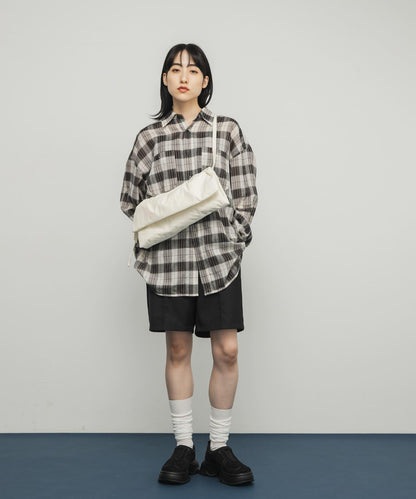 尼龍褶皺翻蓋包