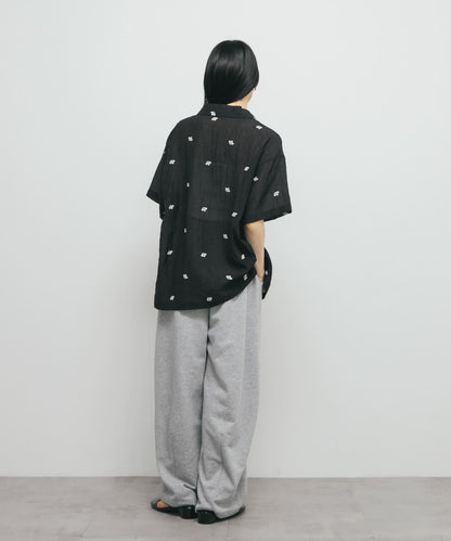 刺繡透視襯衫