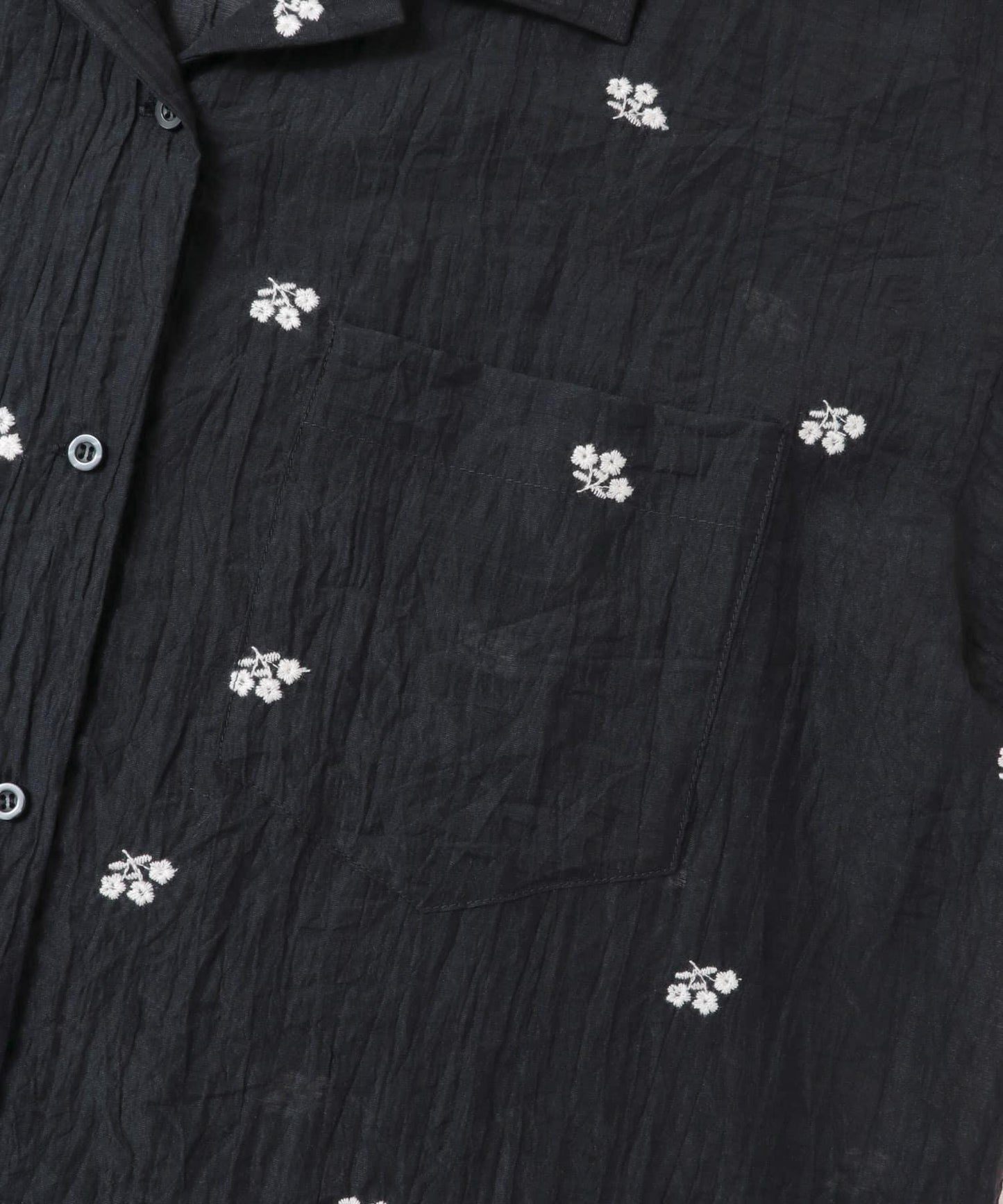 刺繡透視襯衫