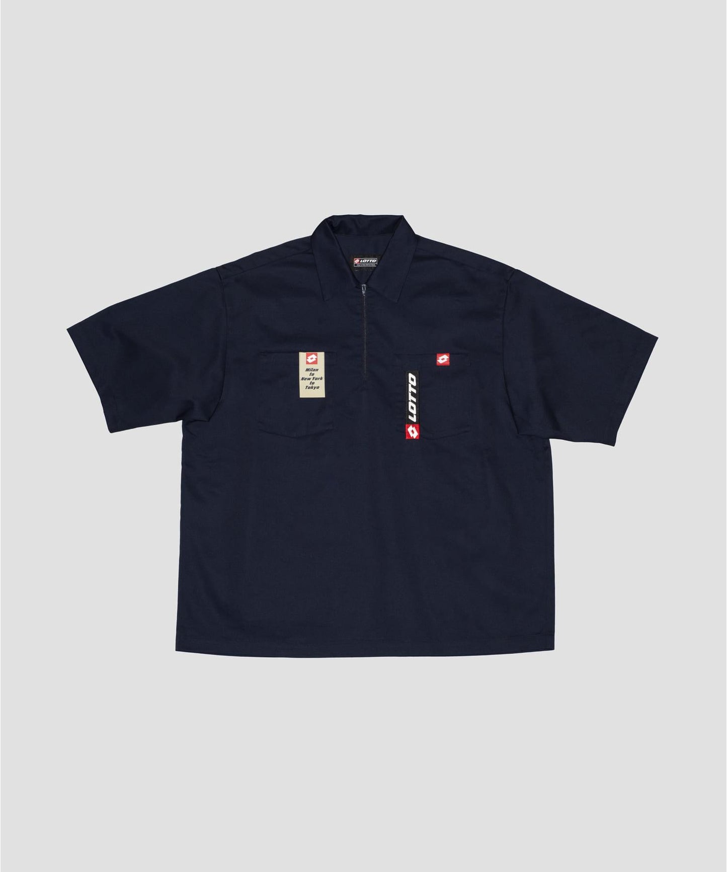 LOTTO TC TWILL HALF ZIP SHIRTS
