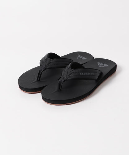 QUIKSILVER CARVER 牛巴革拖鞋