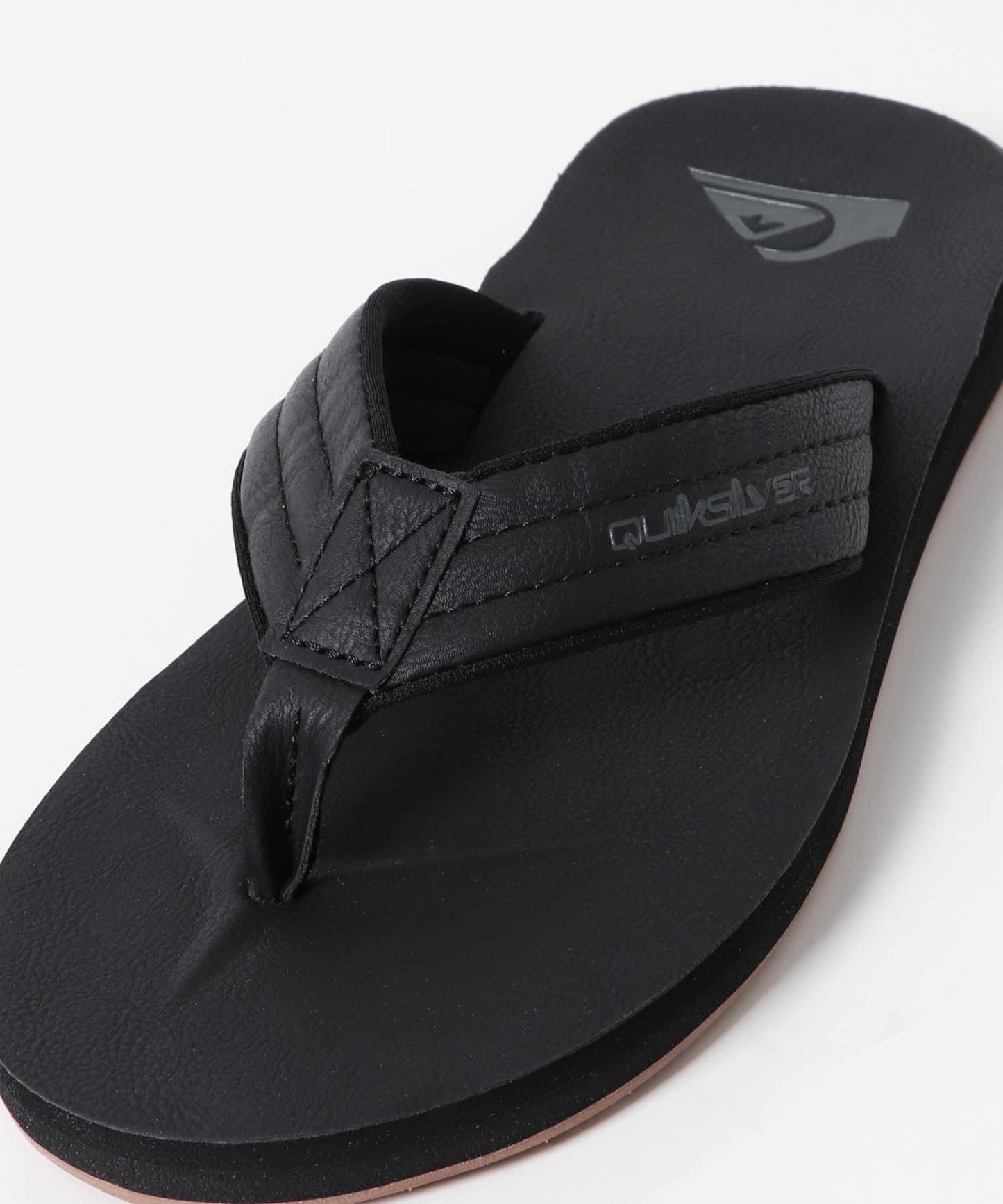 QUIKSILVER CARVER 牛巴革拖鞋