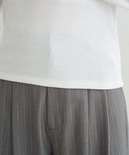 【earthy_】羅紋心形領吊帶上衣