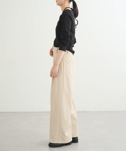 【earthy_】羅紋心形領吊帶上衣