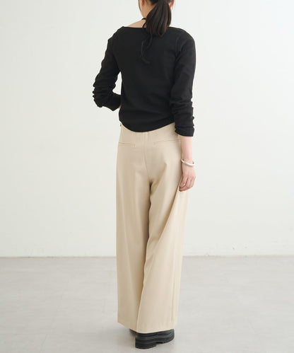 【earthy_】羅紋心形領吊帶上衣