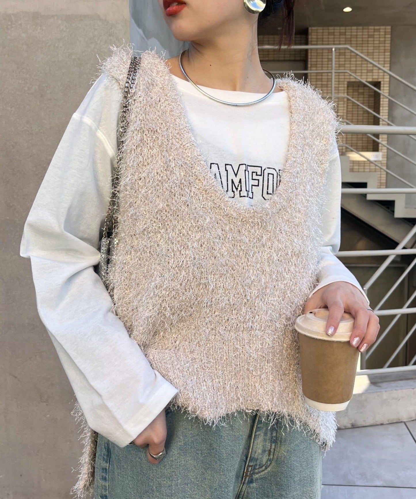 【2025年春夏新款】深色混紡羽絨馬甲