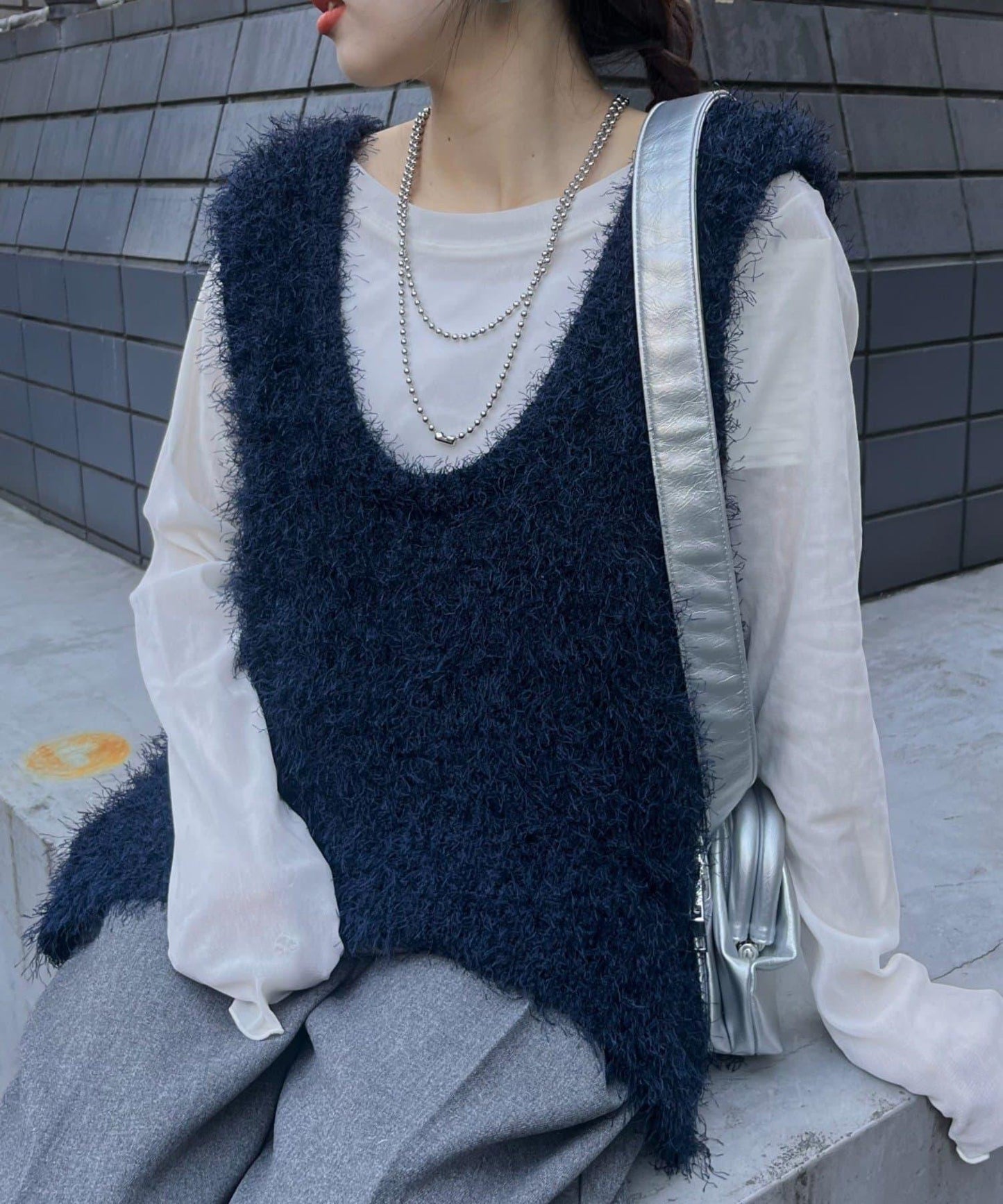 【2025年春夏新款】深色混紡羽絨馬甲