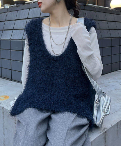 【2025年春夏新款】深色混紡羽絨馬甲