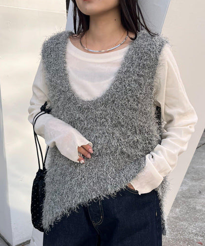 【2025年春夏新款】深色混紡羽絨馬甲