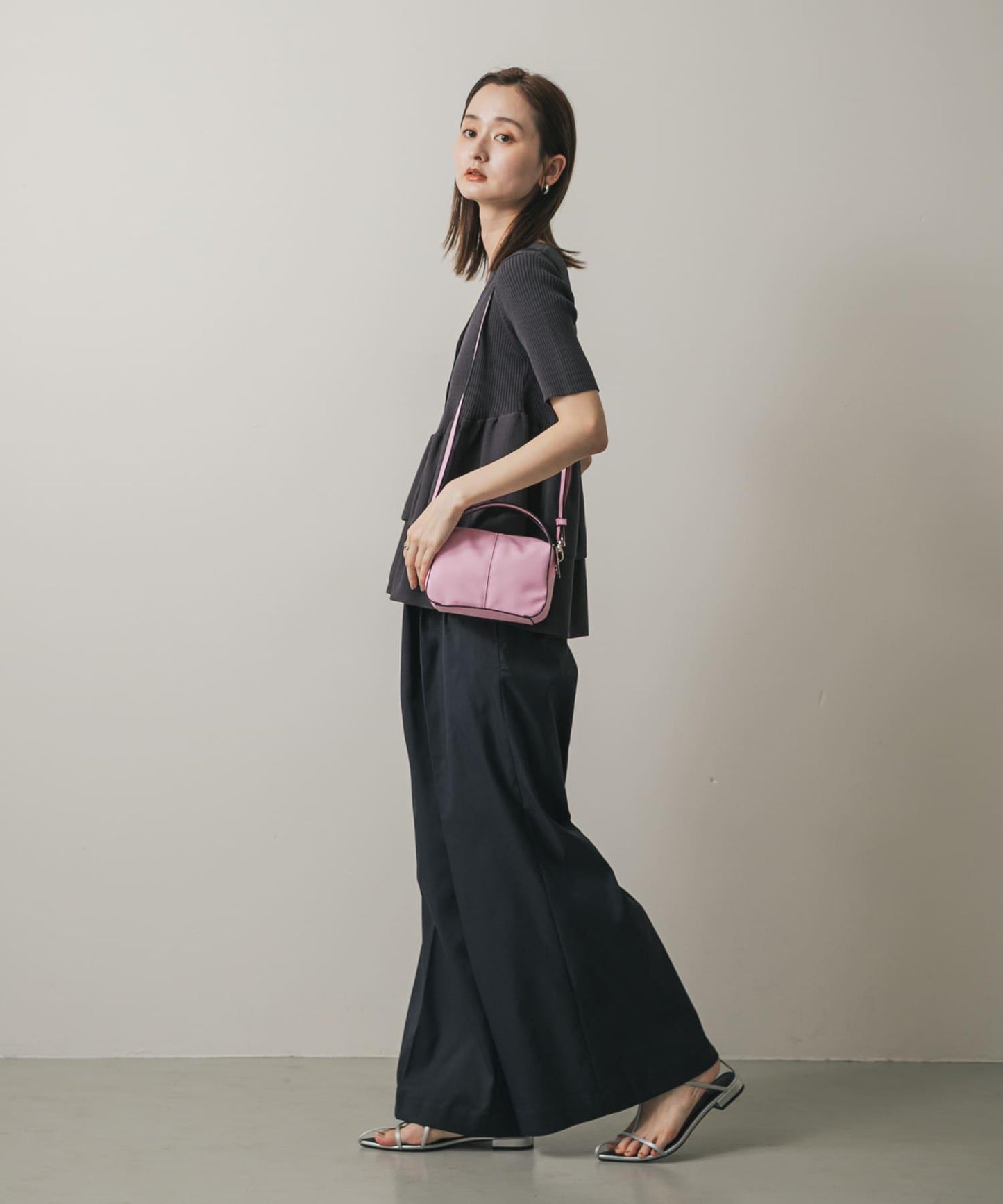 防汙2WAY中縫迷你單肩包