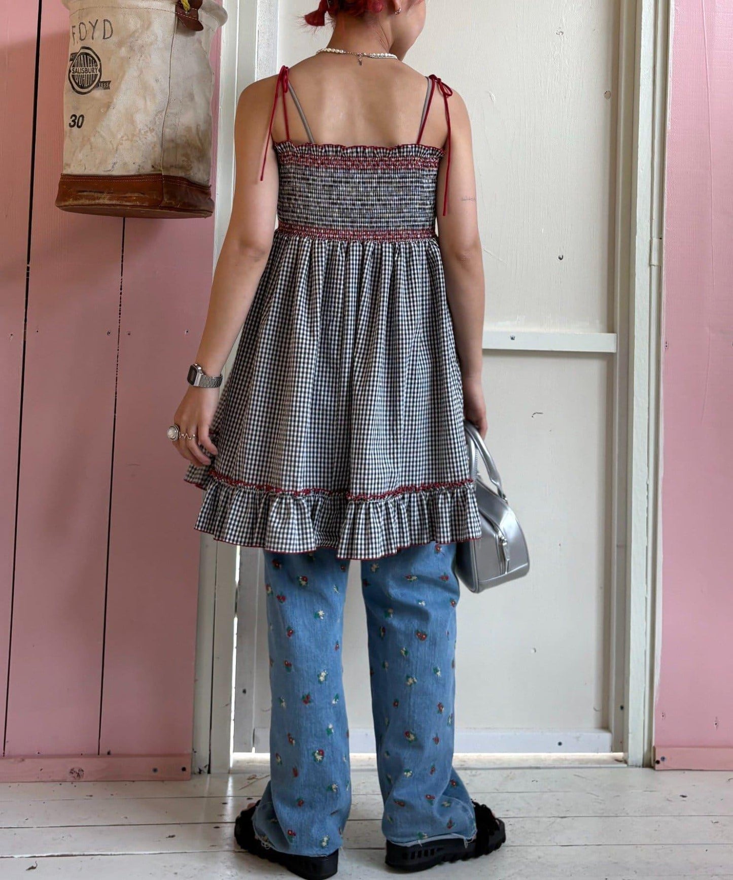 【HELLO.SANFRANCISCO】2WAY綁帶抽褶連衣裙露肩連衣裙