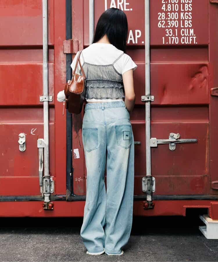 蝴蝶結裝飾吊帶套裝