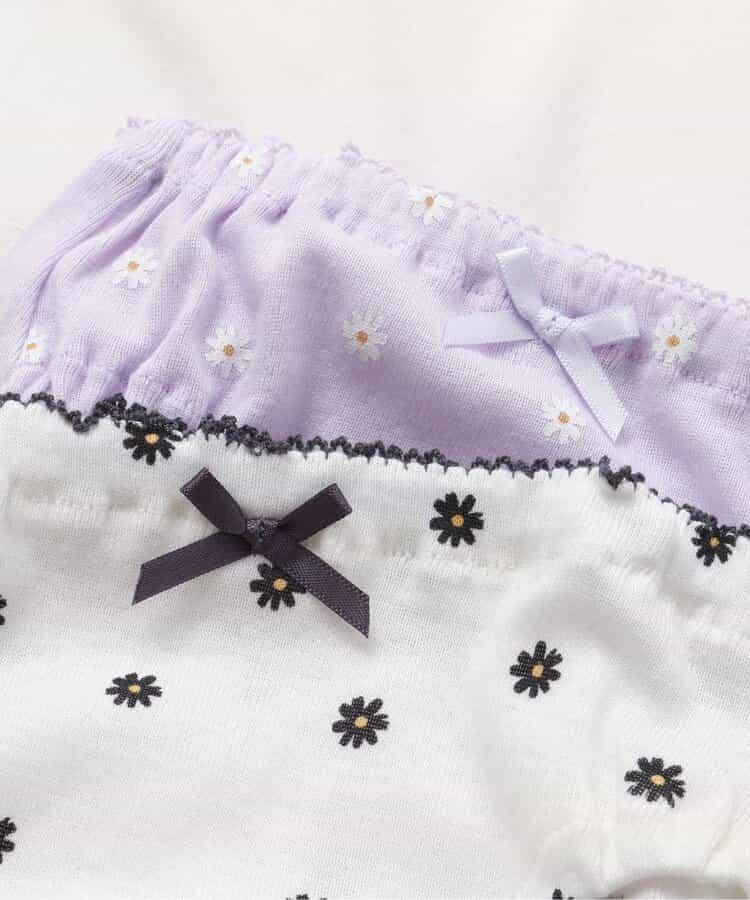 3P套裝 女孩雛菊圖案短褲