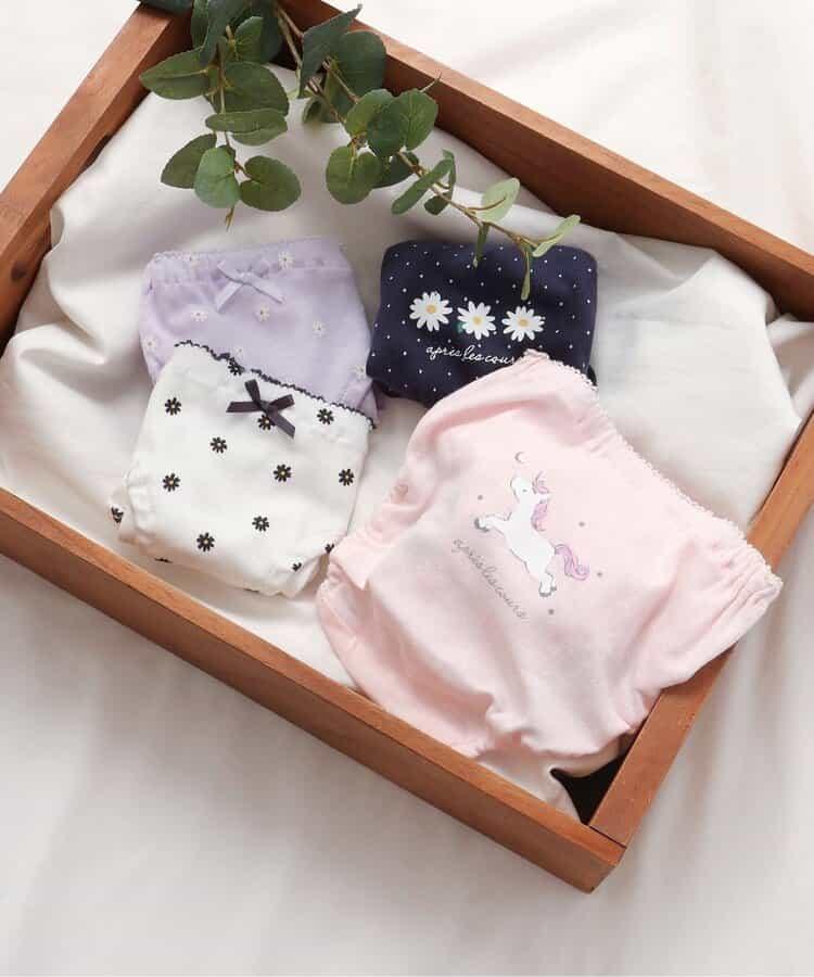 3P套裝 女孩雛菊圖案短褲