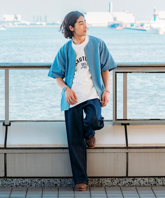 速乾材料 舒適版型 無領 棒球衫 短袖 亞麻風 居家護理