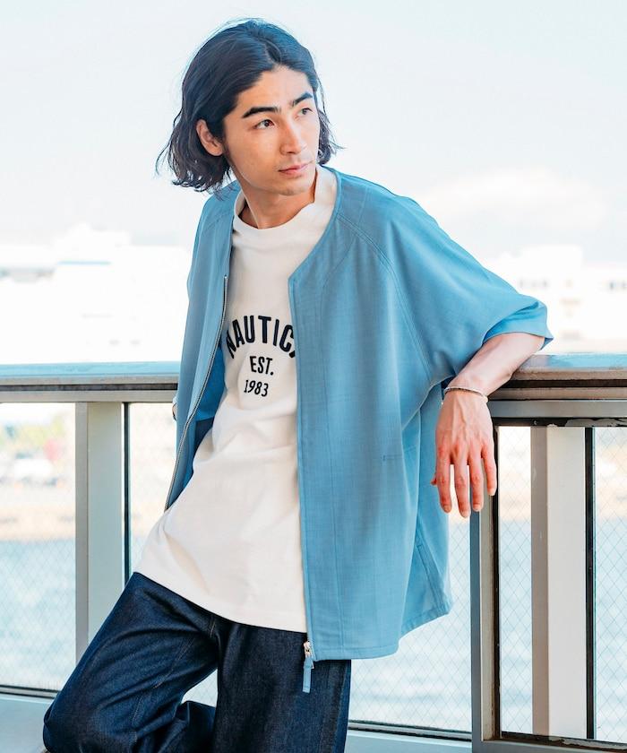 速乾材料 舒適版型 無領 棒球衫 短袖 亞麻風 居家護理