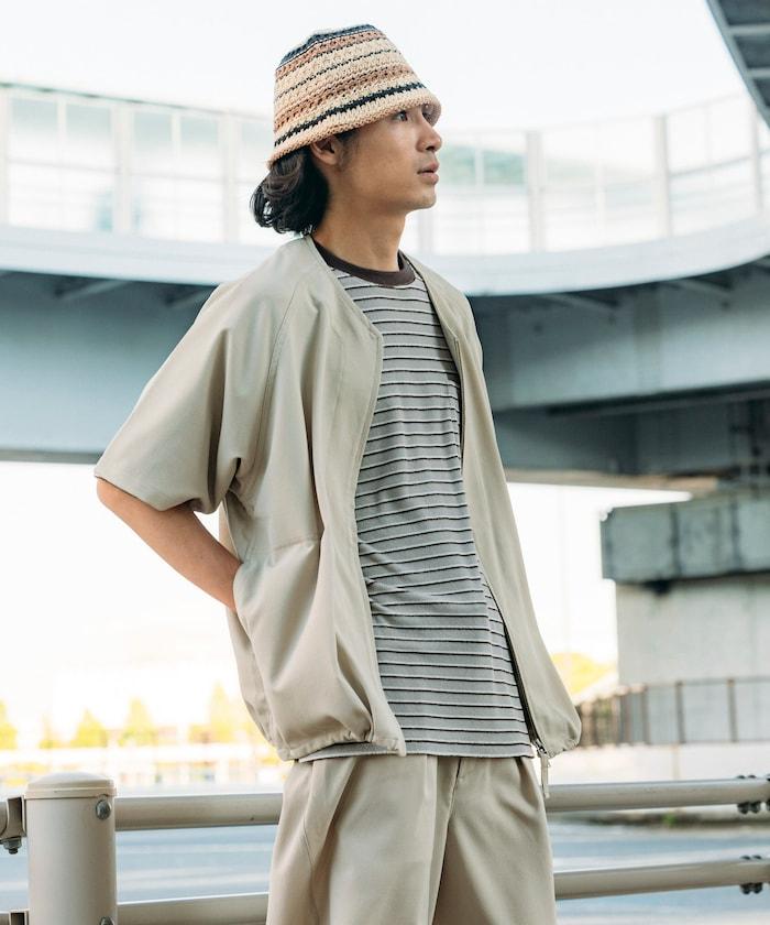 速乾材料 舒適版型 無領 棒球衫 短袖 亞麻風 居家護理