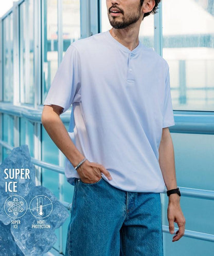SUPER ICE 圓領短袖T恤 【接觸冷感】