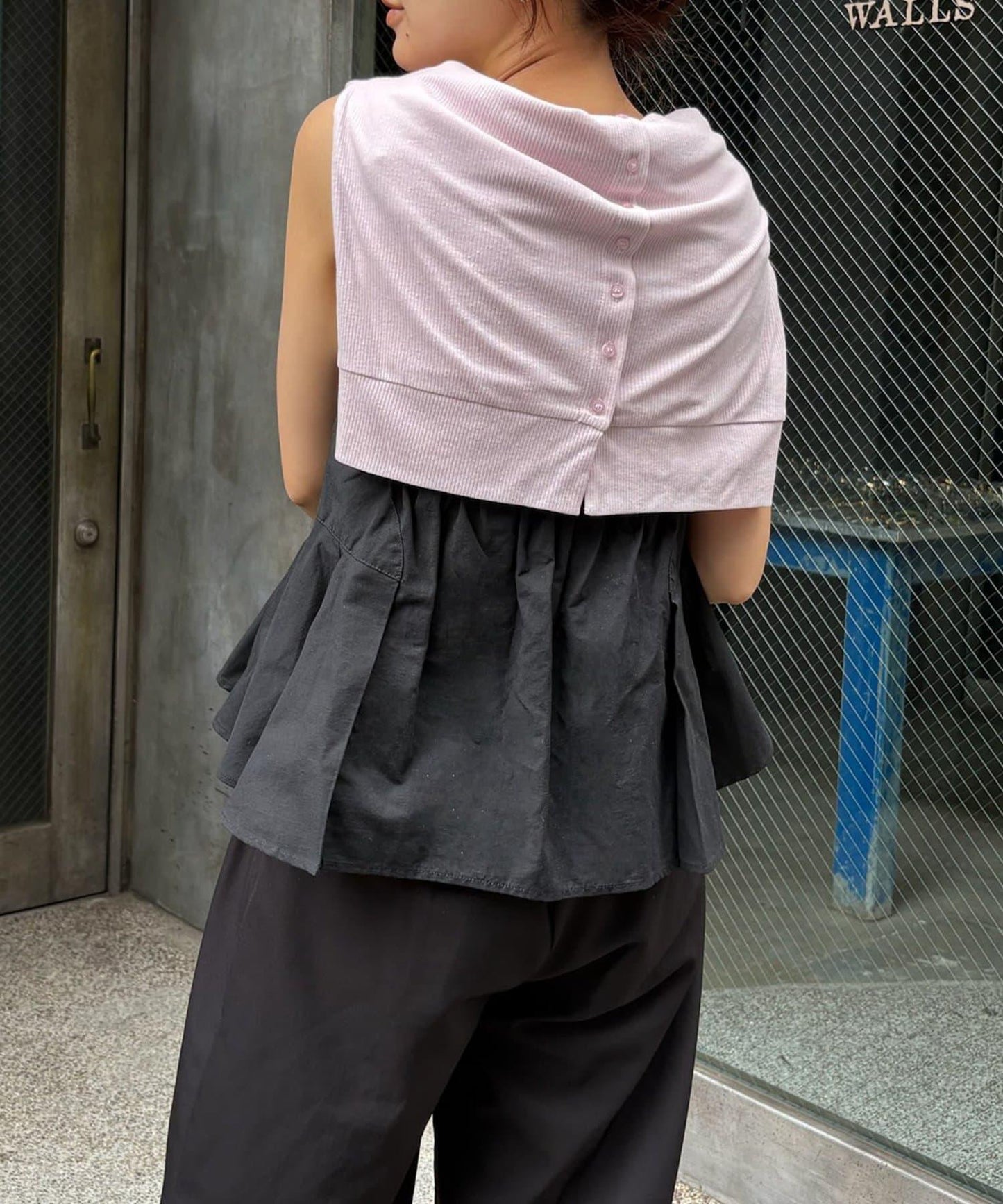 CAPRICIEUX LE'MAGE 內搭套裝 荷葉下襬設計 束胸上衣