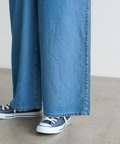 夏季 V領 牛仔連體褲