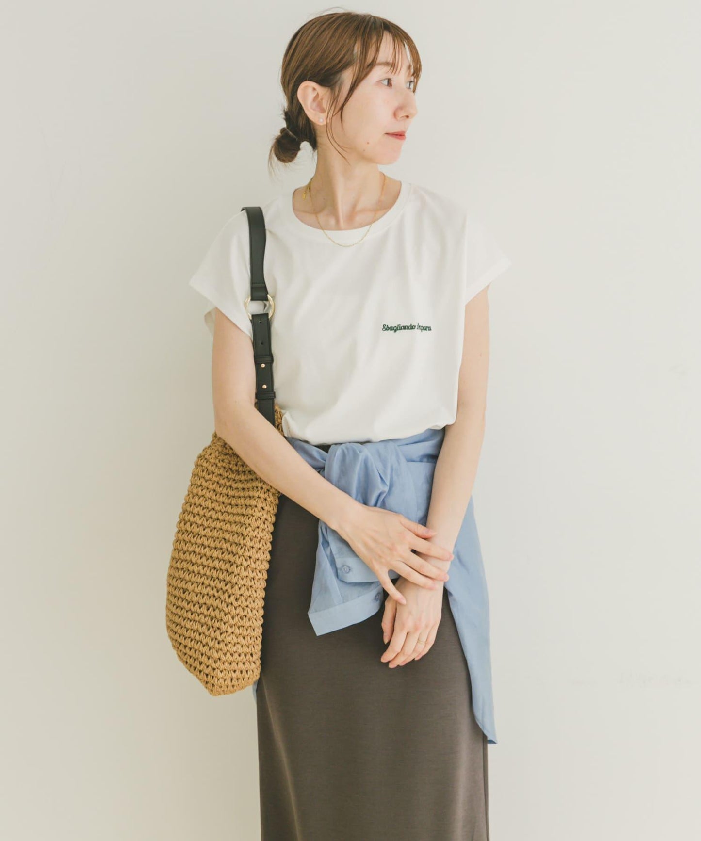 刺繡法式T恤