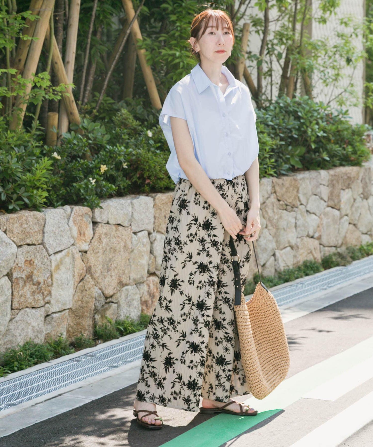 泡泡袖法式襯衫