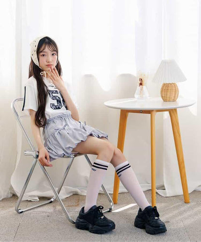 透明高筒襪