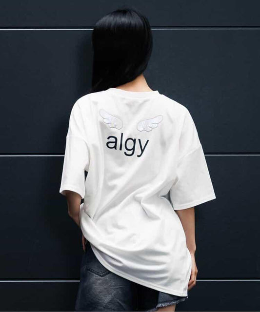 羽毛圖案大號T恤