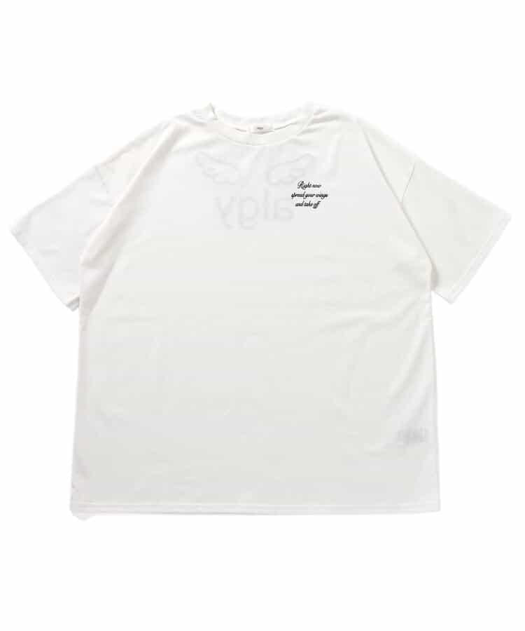 羽毛圖案大號T恤