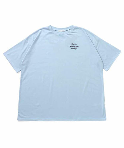 羽毛圖案大號T恤