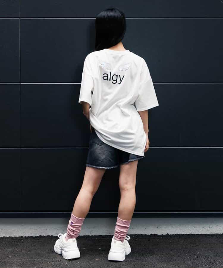 羽毛圖案大號T恤