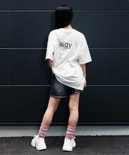 羽毛圖案大號T恤